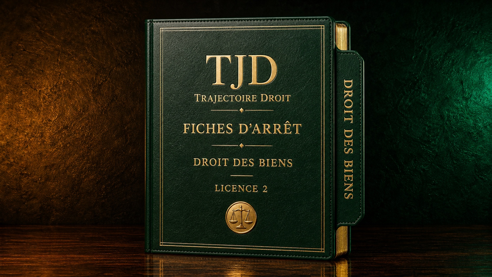 Fiches d'arrêt Droit des biens, couverture Trajectoire Droit