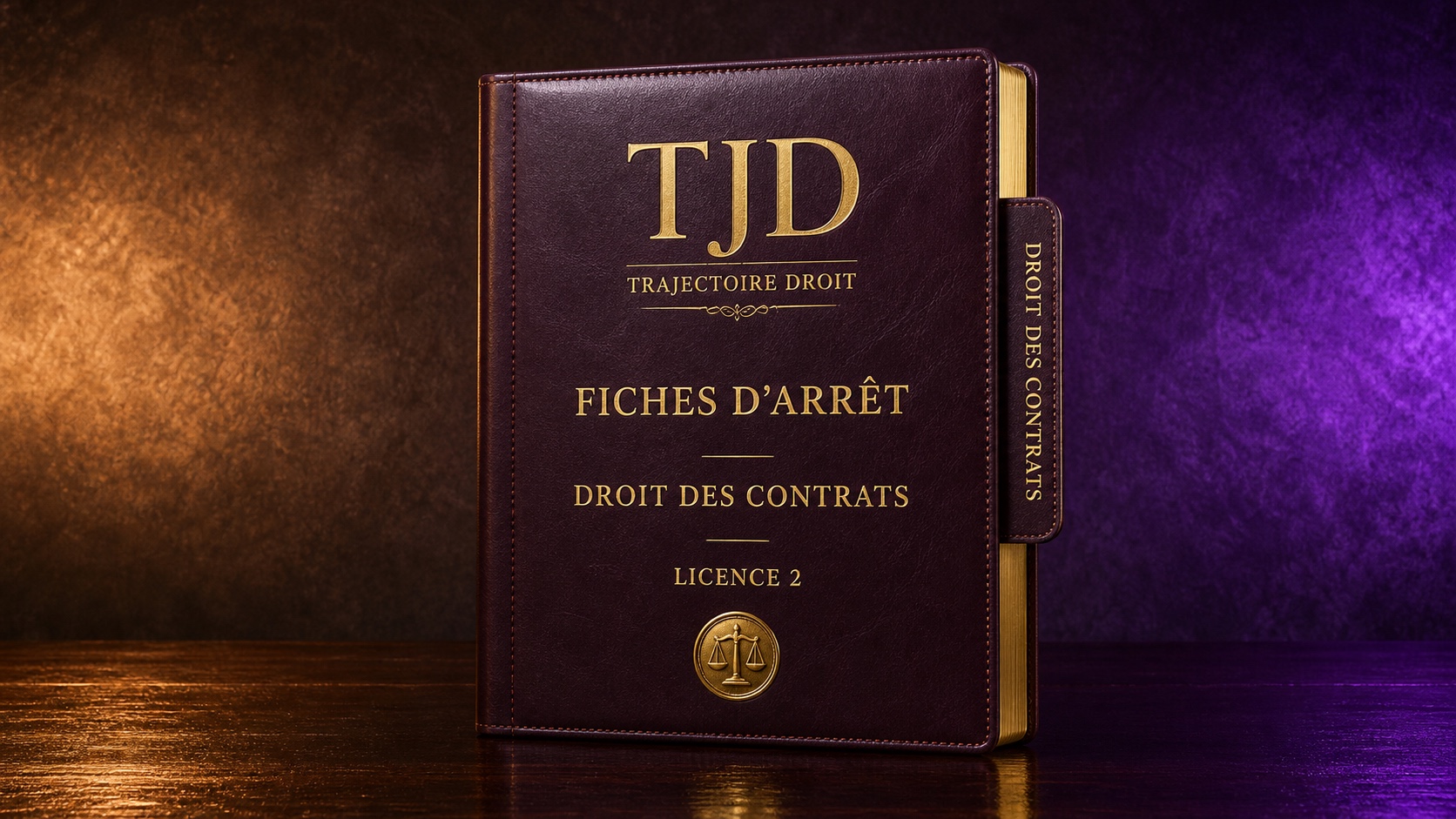 Fiches d'arrêt Droit des contrats, couverture Trajectoire Droit