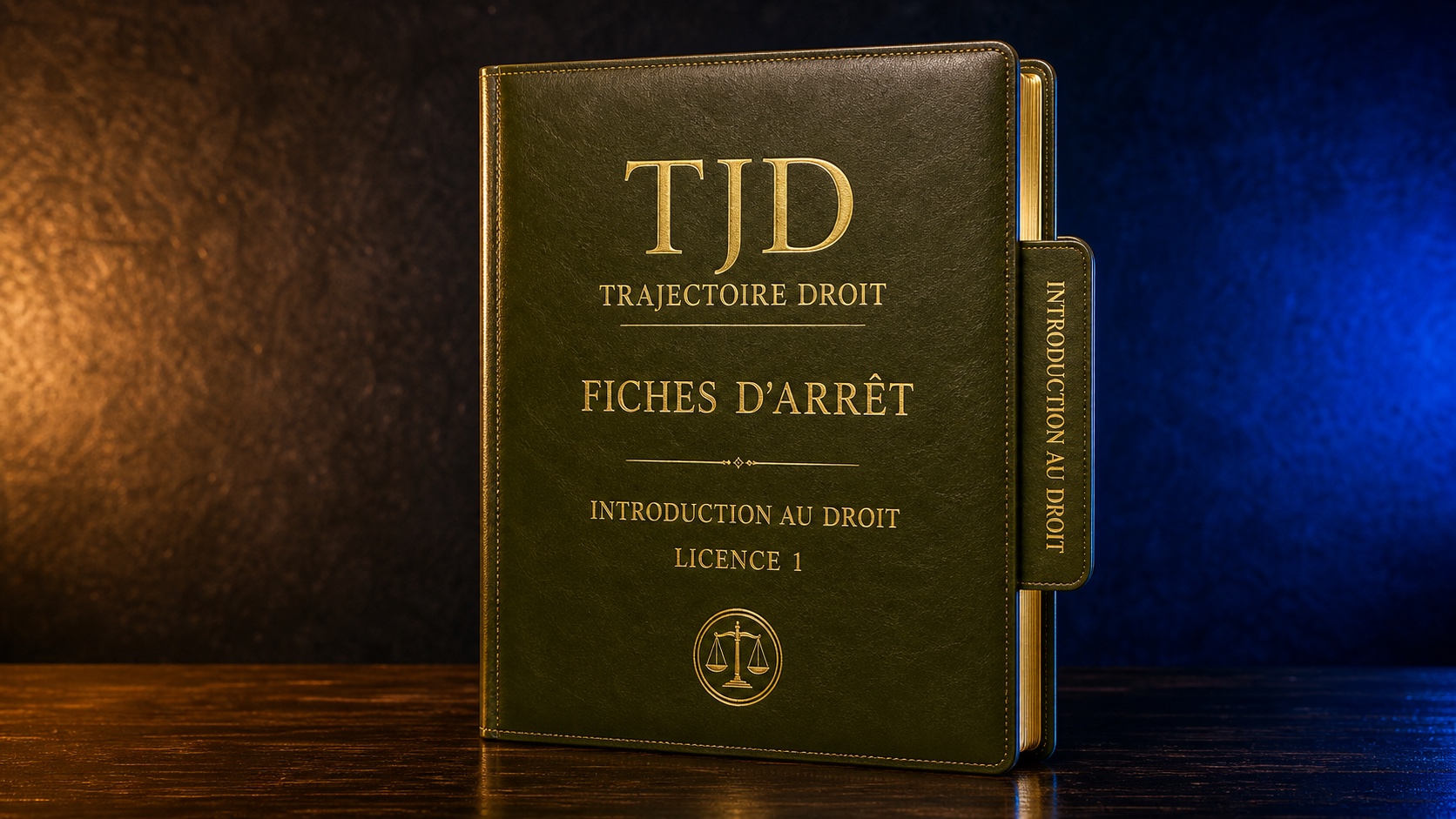 Fiches d'arrêt Introduction au droit, couverture Trajectoire Droit