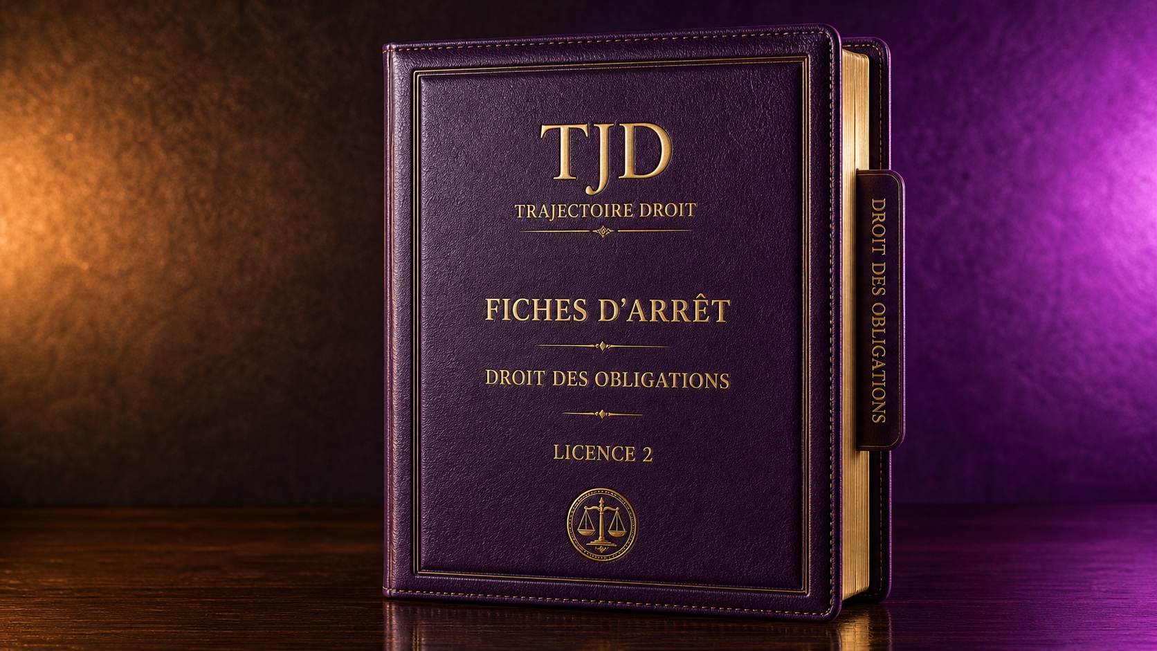 Fiches d'arrêt Droit des obligations, couverture Trajectoire Droit