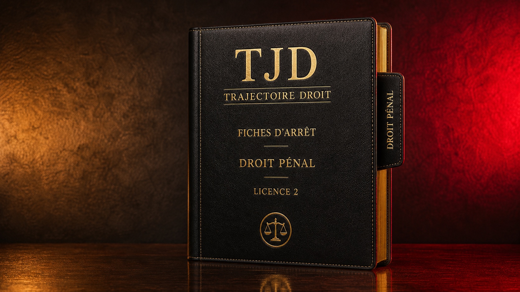 Fiches d'arrêt Droit pénal, couverture Trajectoire Droit