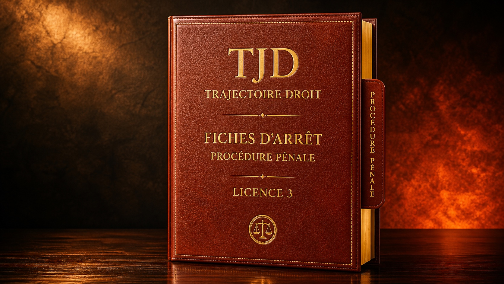 Fiches d'arrêt Procédure pénale, couverture Trajectoire Droit
