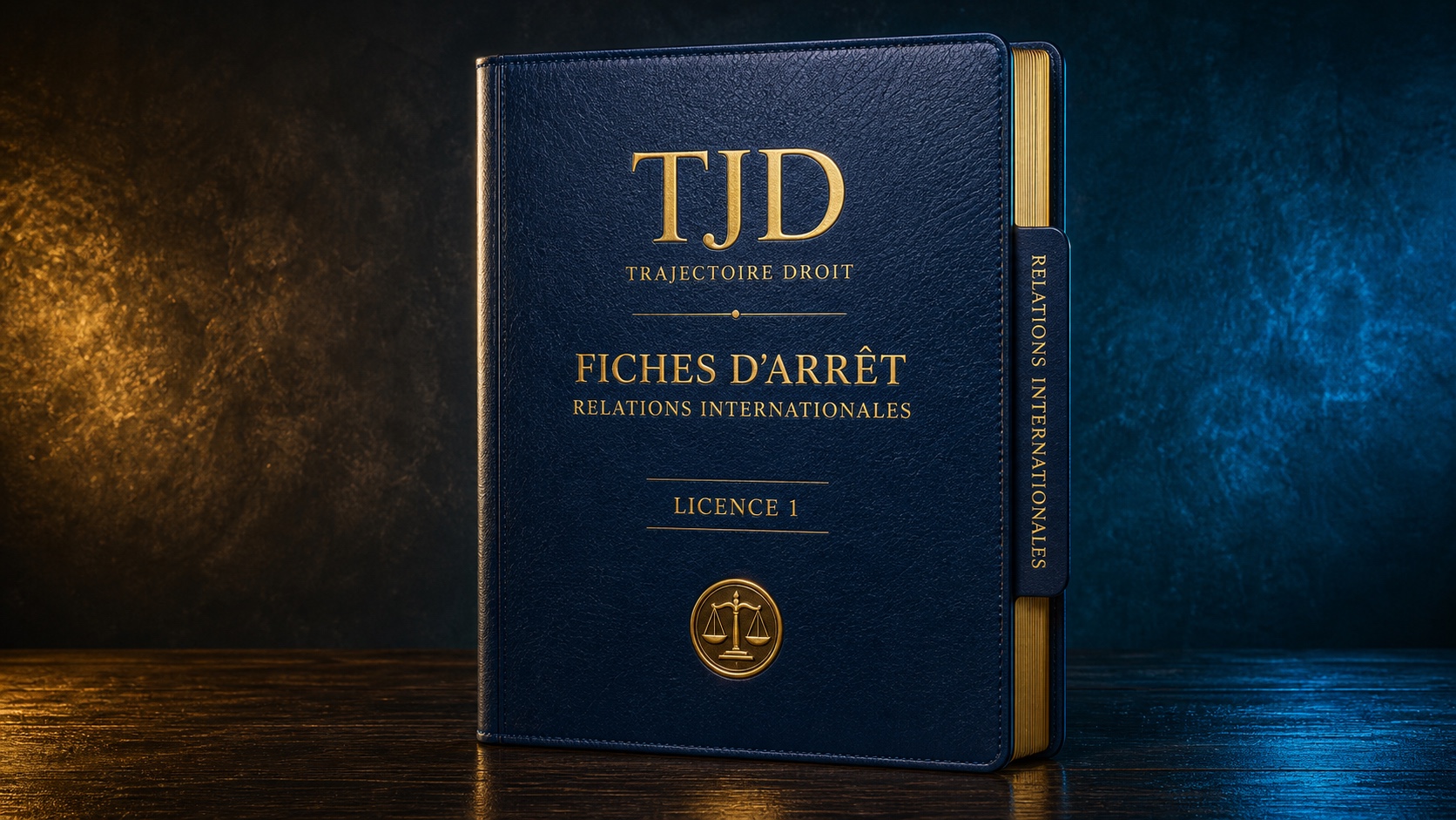 Fiches d'arrêt Relations internationales, couverture Trajectoire Droit