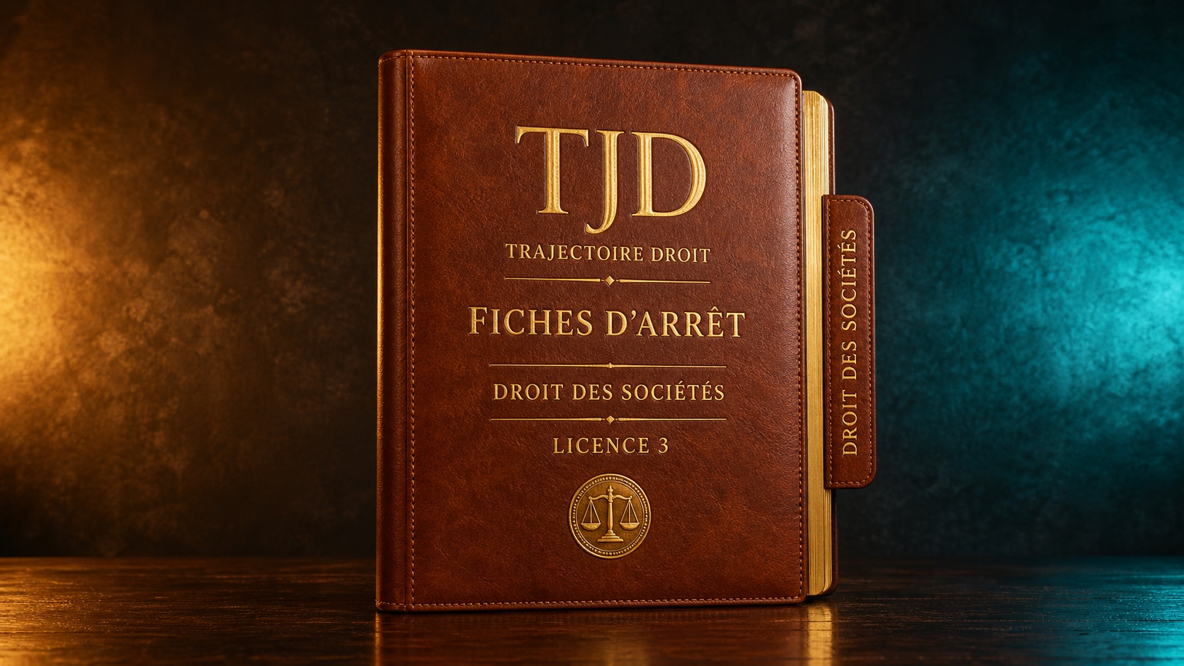 Fiches d'arrêt Droit des sociétés, couverture Trajectoire Droit