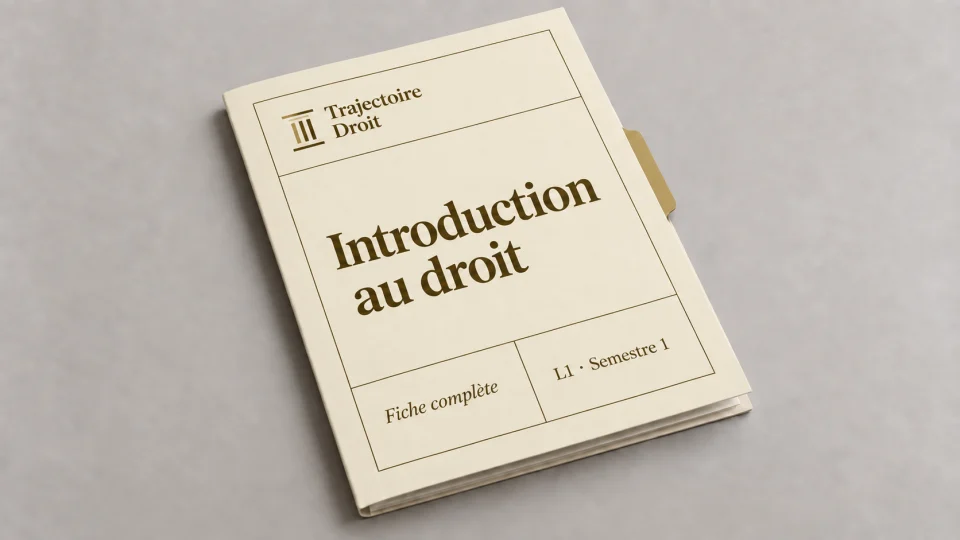 Couverture de la fiche Introduction au droit L1