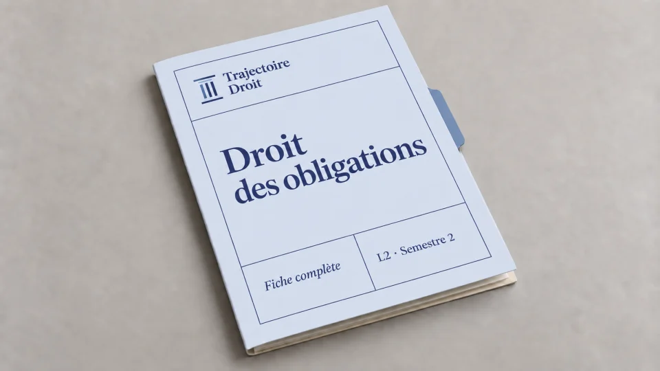 Couverture de la fiche Droit des obligations L2