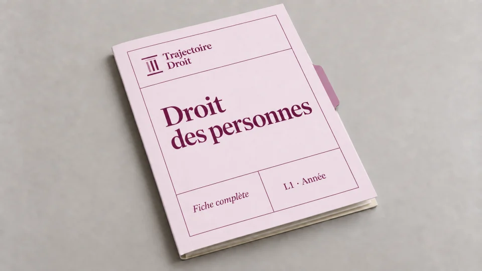Couverture de la fiche Droit des personnes L1