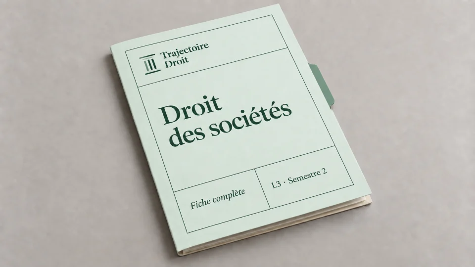 Couverture de la fiche Droit des sociétés (S2)