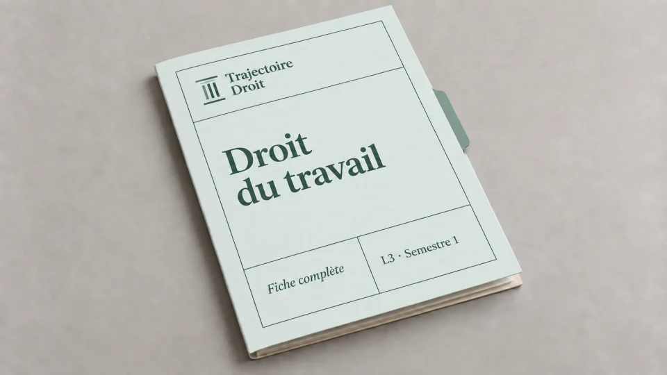 Couverture de la fiche Droit du travail L3