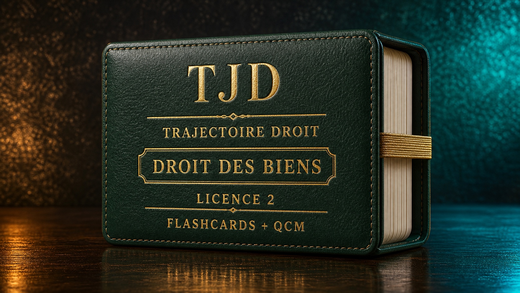 Flashcards et QCM Droit des biens, couverture Trajectoire Droit