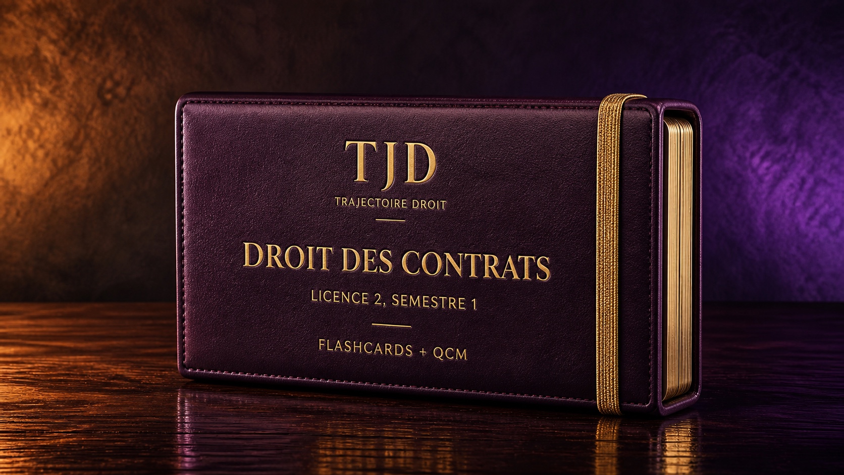 Flashcards et QCM Droit des contrats, couverture Trajectoire Droit