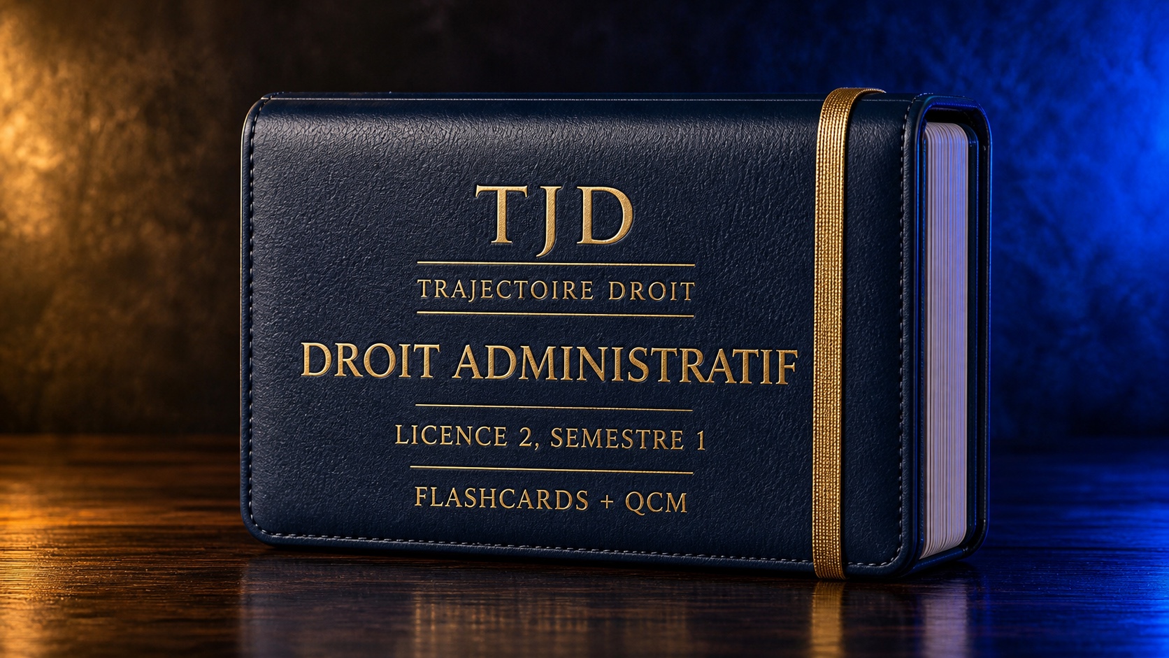 Flashcards et QCM Droit administratif, couverture Trajectoire Droit