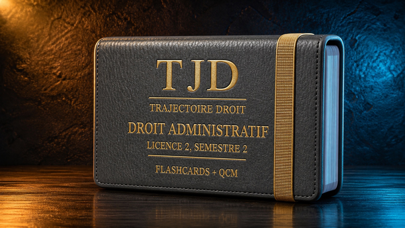 Flashcards et QCM Droit administratif, couverture Trajectoire Droit