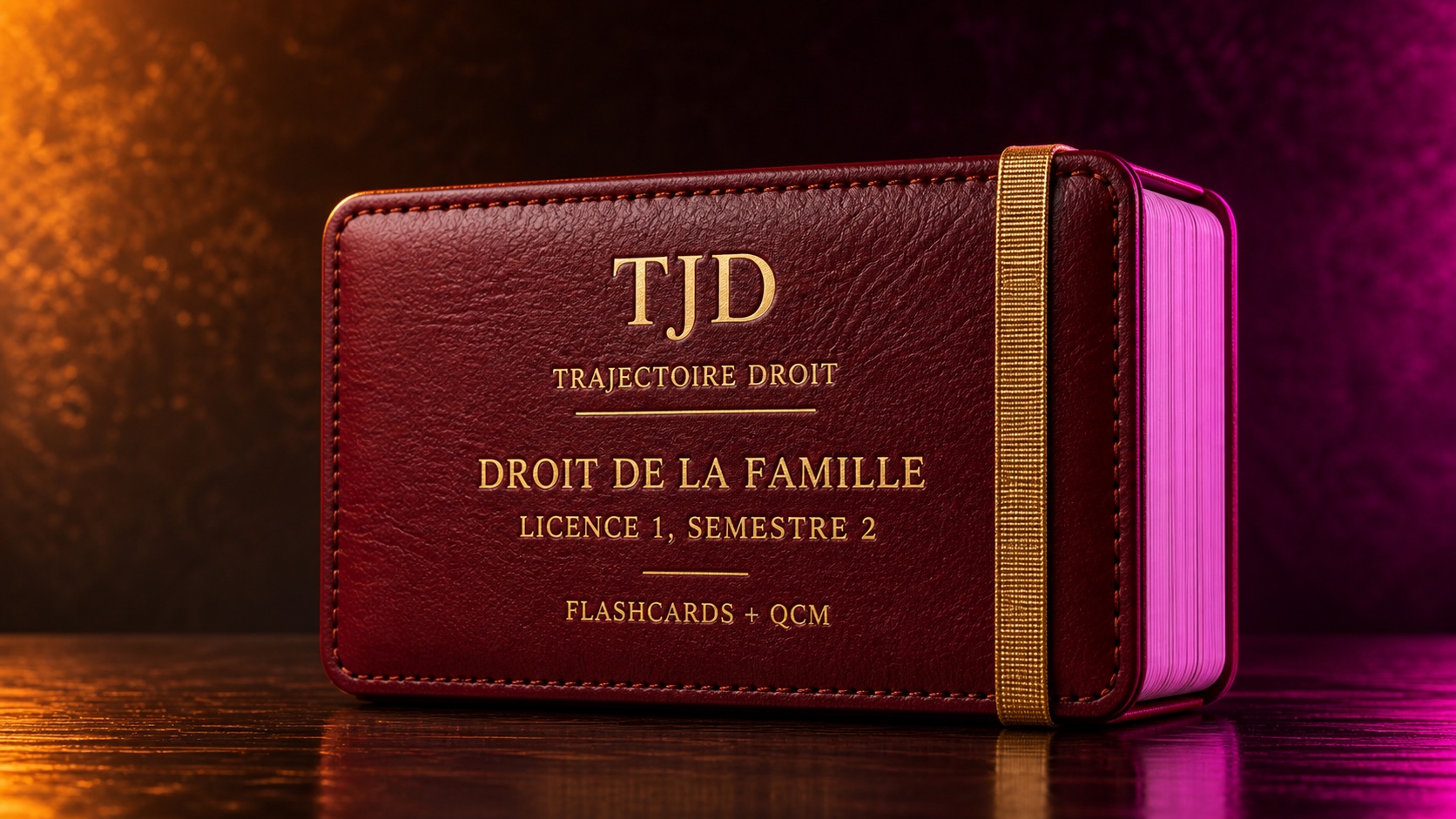 Flashcards et QCM Droit de la famille, couverture Trajectoire Droit