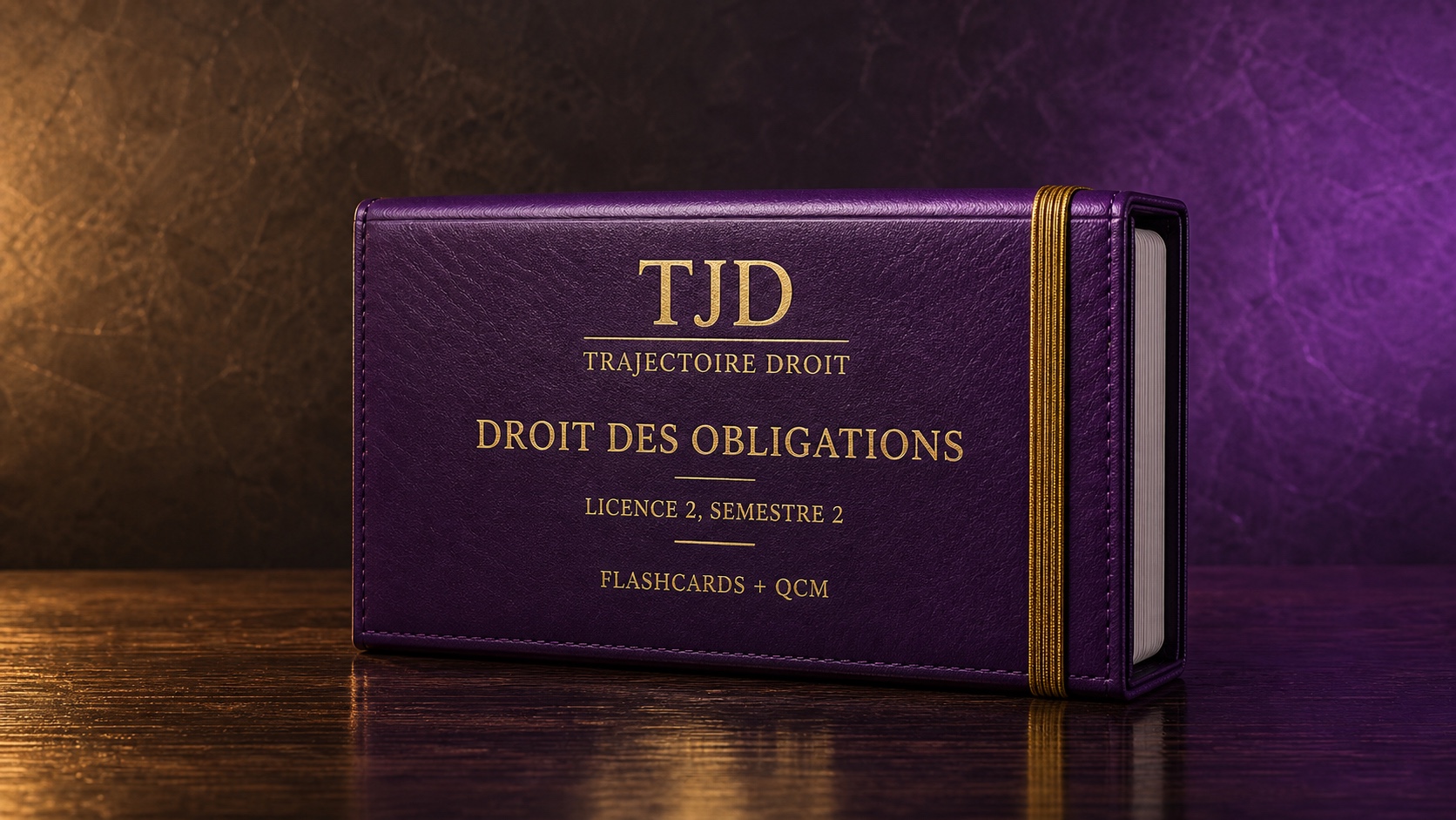 Flashcards et QCM Droit des obligations, couverture Trajectoire Droit