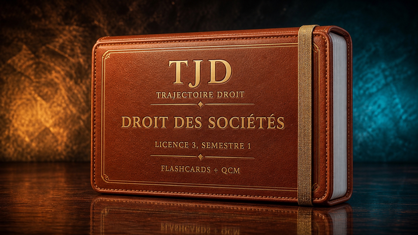 Flashcards et QCM Droit des sociétés, couverture Trajectoire Droit