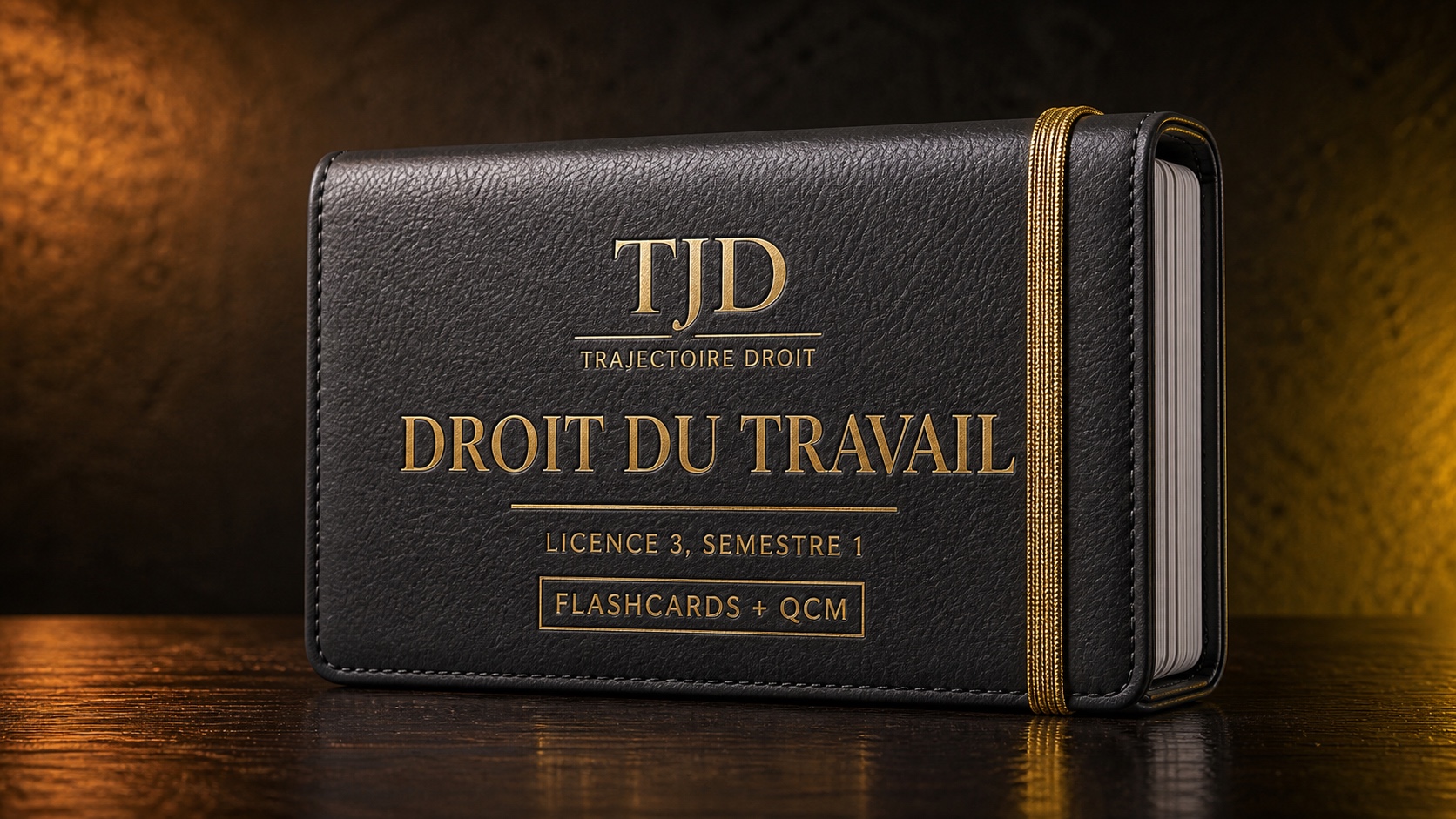 Flashcards et QCM Droit du travail, couverture Trajectoire Droit