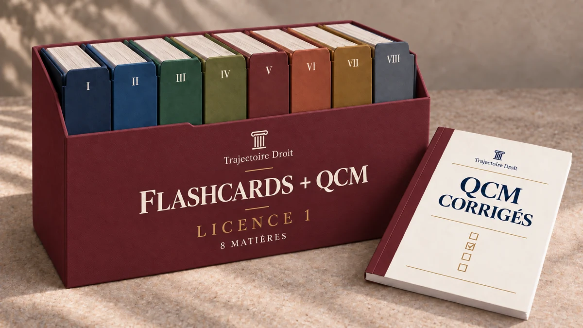 Pack Flashcards et QCM L1, huit matières