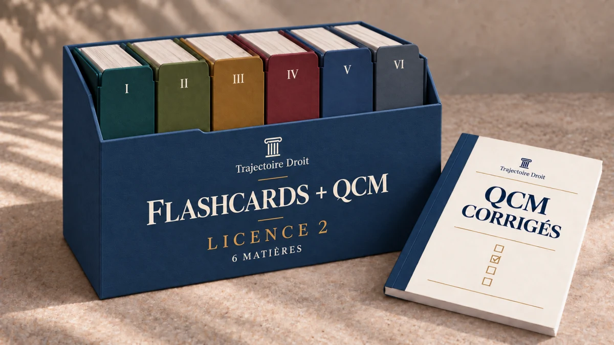 Pack Flashcards et QCM L2, six matières