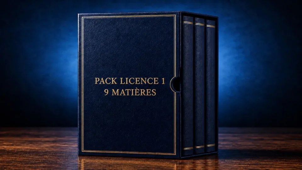Exemple de pack d'une année, couverture Trajectoire Droit