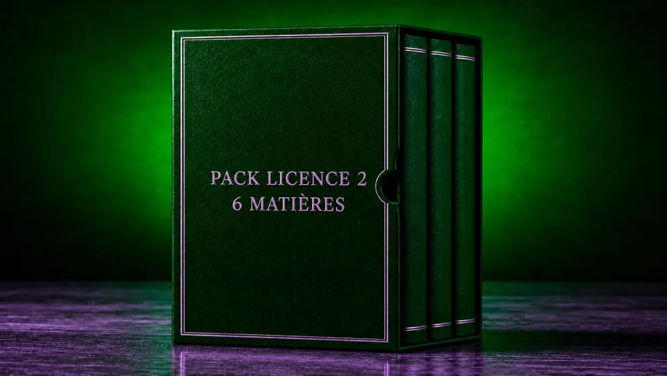 Pack Licence 2, toutes les fiches de droit, couverture Trajectoire Droit