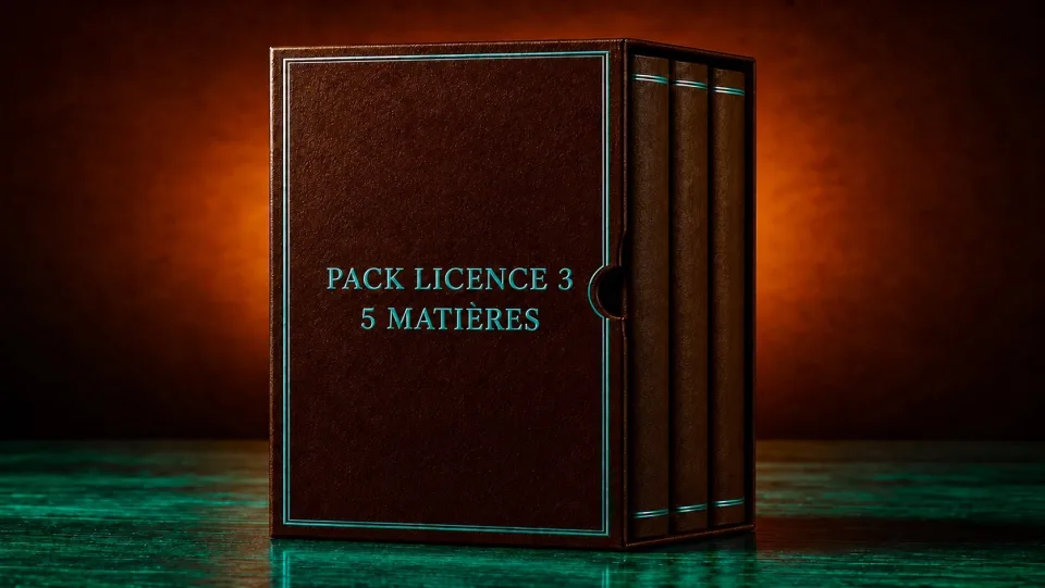 Pack Licence 3, toutes les fiches de droit, couverture Trajectoire Droit