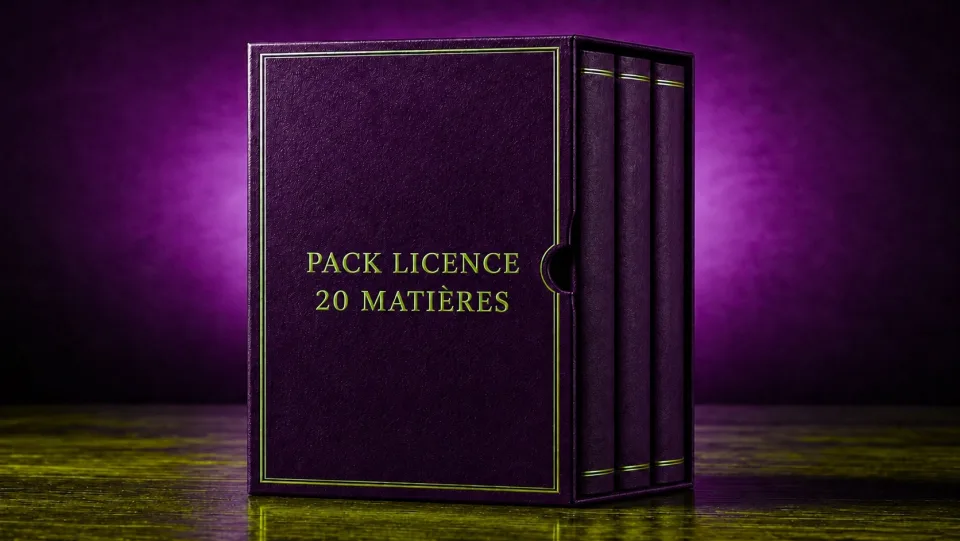 Coffret Pack Licence complète, couverture Trajectoire Droit