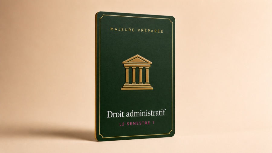 Droit administratif, majeure preparee, carte Trajectoire Droit