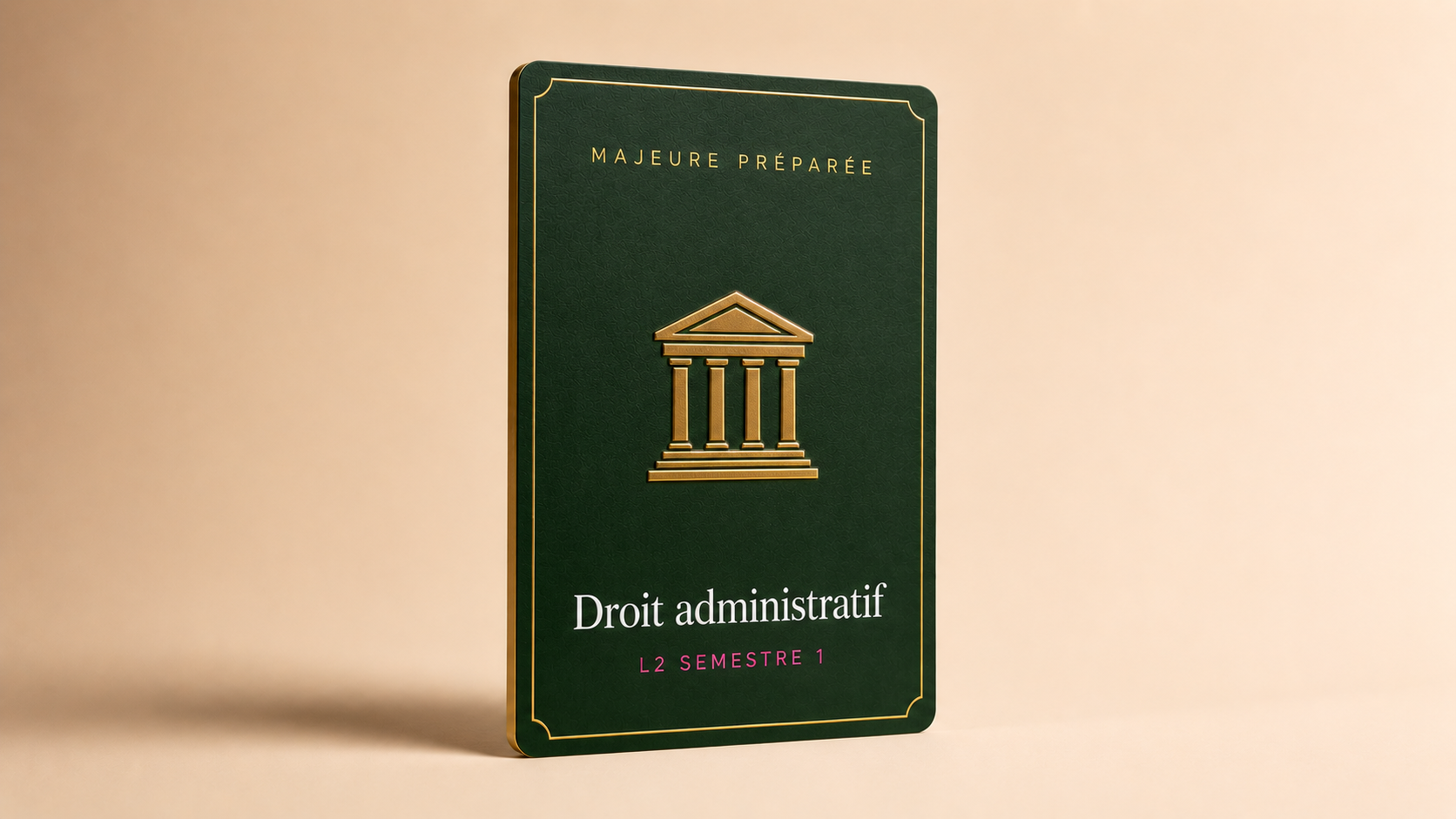 Droit administratif, majeure preparee, carte Trajectoire Droit