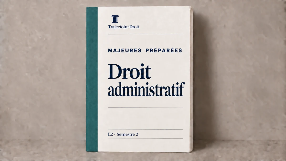 Droit administratif, majeure preparee, carte Trajectoire Droit