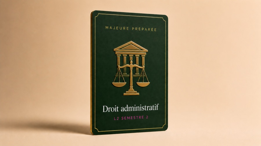 Droit administratif, majeure preparee, carte Trajectoire Droit