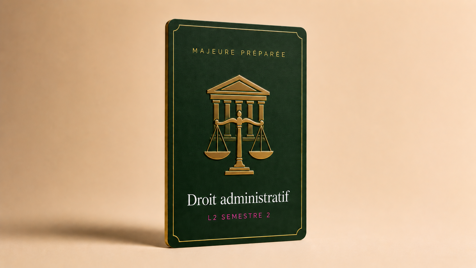 Droit administratif, majeure preparee, carte Trajectoire Droit