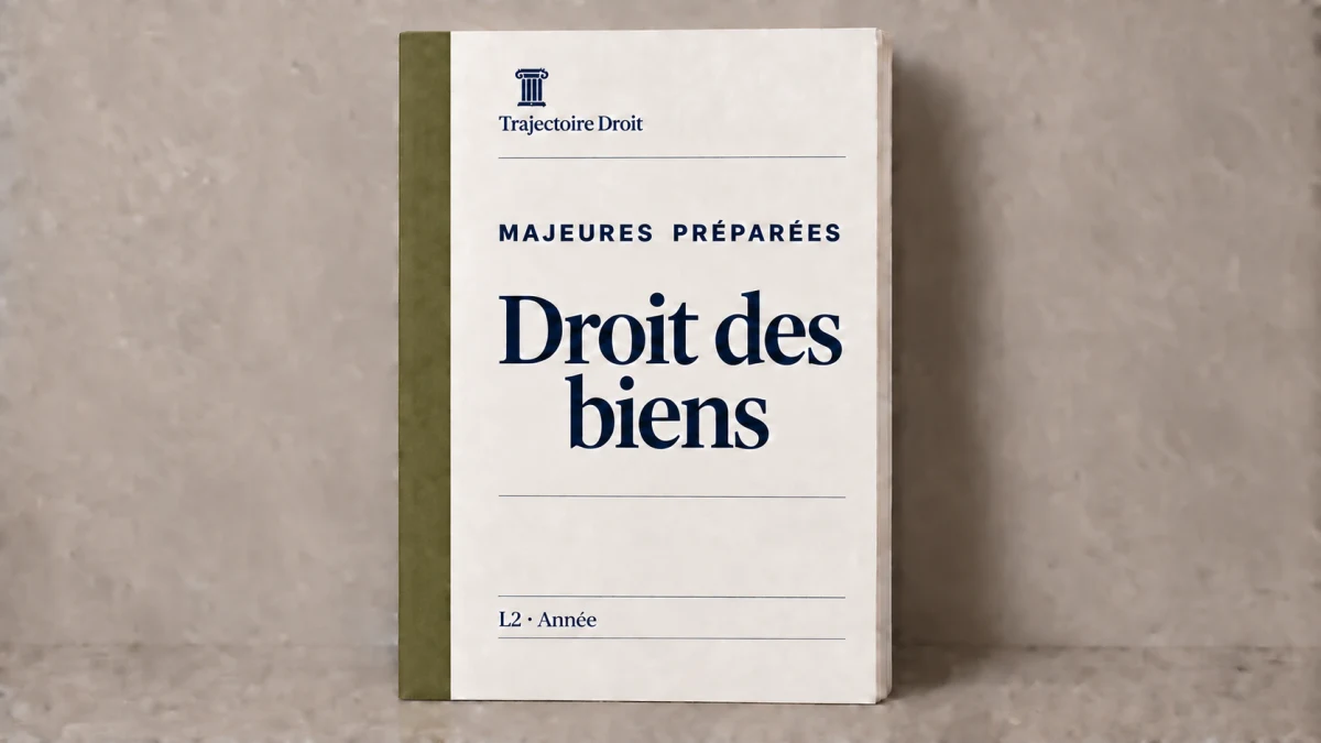 Droit des biens, majeure preparee, carte Trajectoire Droit
