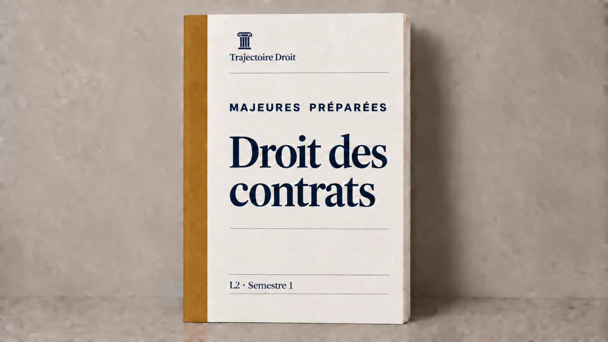 Droit des contrats, majeure preparee, carte Trajectoire Droit