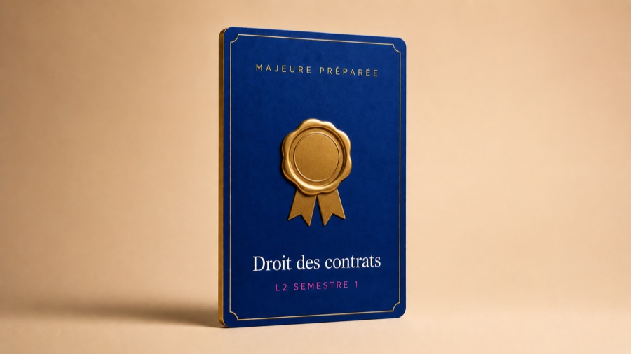 Droit des contrats, majeure preparee, carte Trajectoire Droit