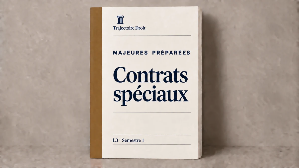 Contrats spéciaux, majeure préparée, carte Trajectoire Droit