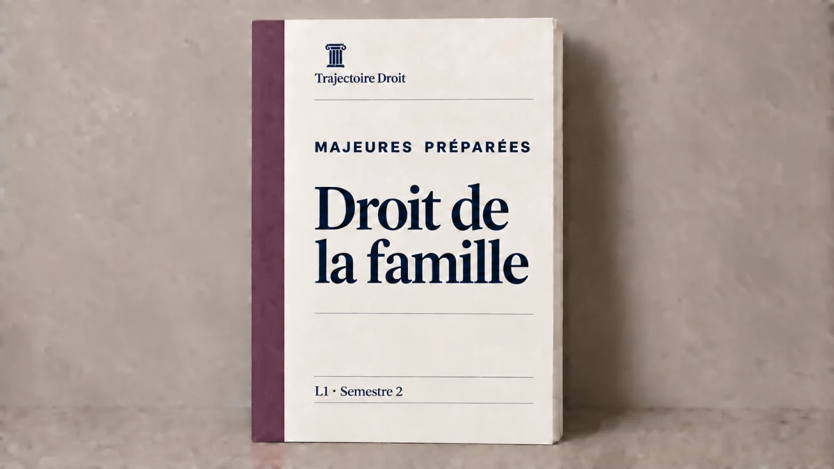 Droit de la famille, majeure preparee, carte Trajectoire Droit