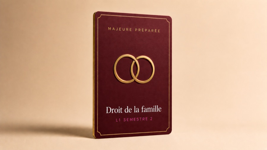 Droit de la famille, majeure preparee, carte Trajectoire Droit
