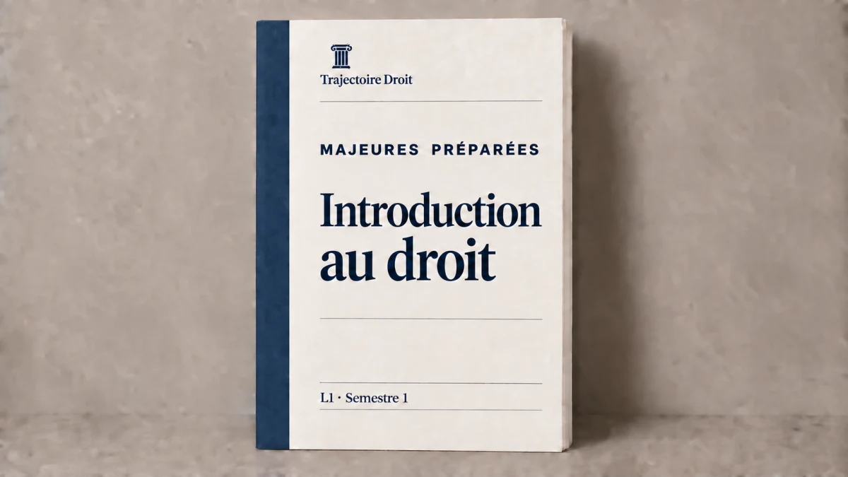 Introduction au droit, majeure preparee, carte Trajectoire Droit