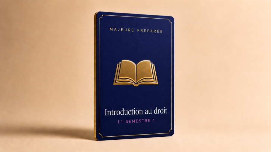 Introduction au droit, majeure preparee, carte Trajectoire Droit