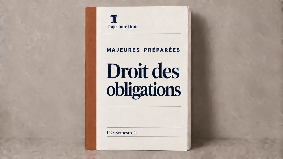 Droit des obligations, majeure preparee, carte Trajectoire Droit