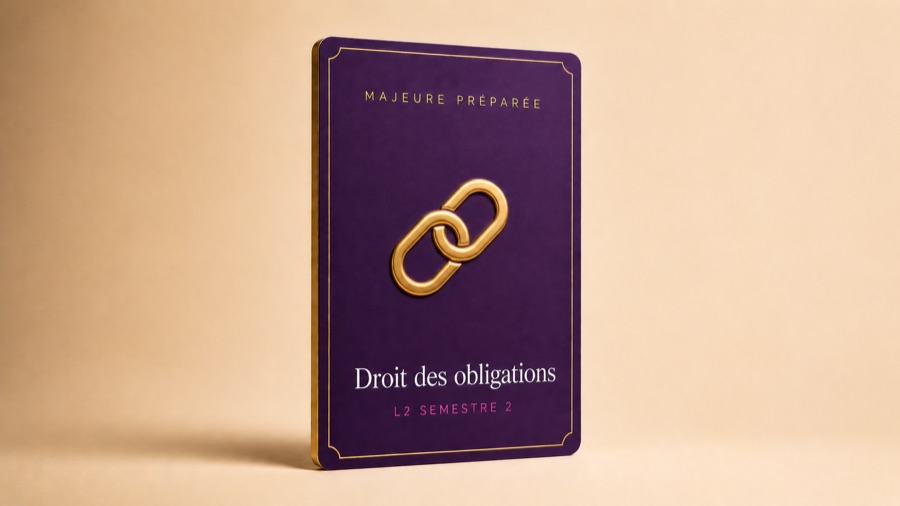 Droit des obligations, majeure preparee, carte Trajectoire Droit