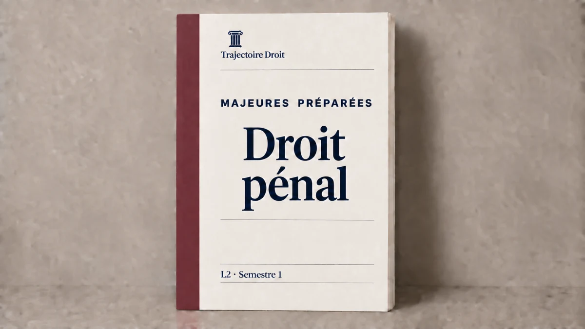 Droit penal, majeure preparee, carte Trajectoire Droit