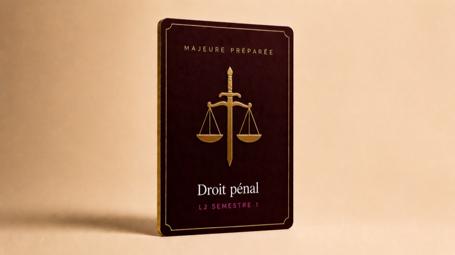 Droit penal, majeure preparee, carte Trajectoire Droit