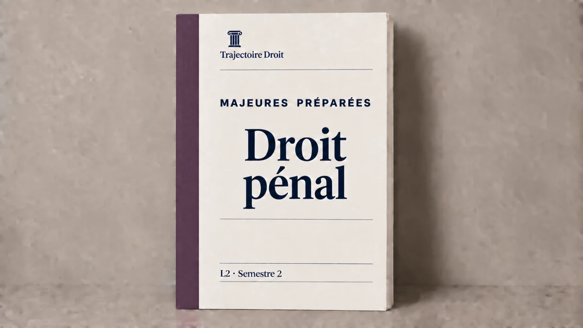 Droit penal, majeure preparee, carte Trajectoire Droit