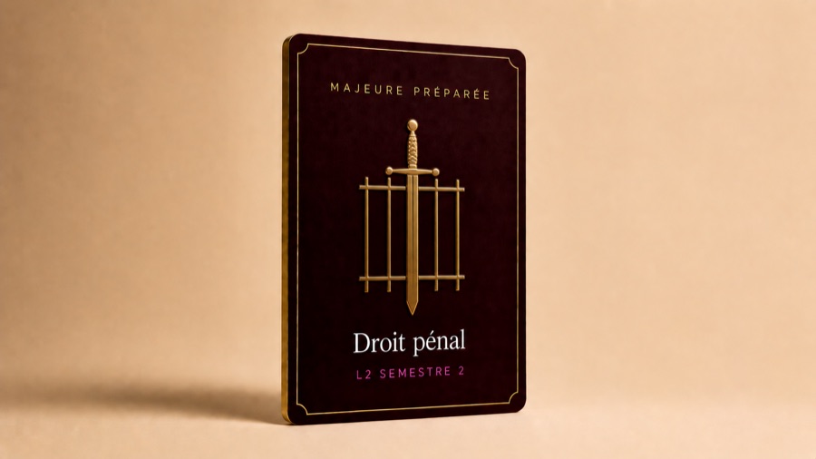 Droit penal, majeure preparee, carte Trajectoire Droit
