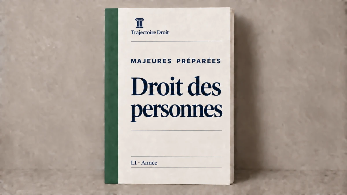 Droit des personnes, majeure preparee, carte Trajectoire Droit