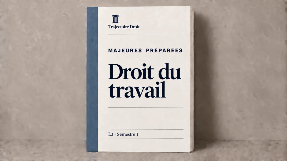 Droit du travail, majeure préparée, carte Trajectoire Droit